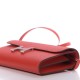 HERMES Epsom Enamel Constance Wallet To Go Rouge De Coeur Rubis