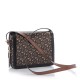 BURBERRY E-Canvas Monogram Small Grace Bags Bridle Brown