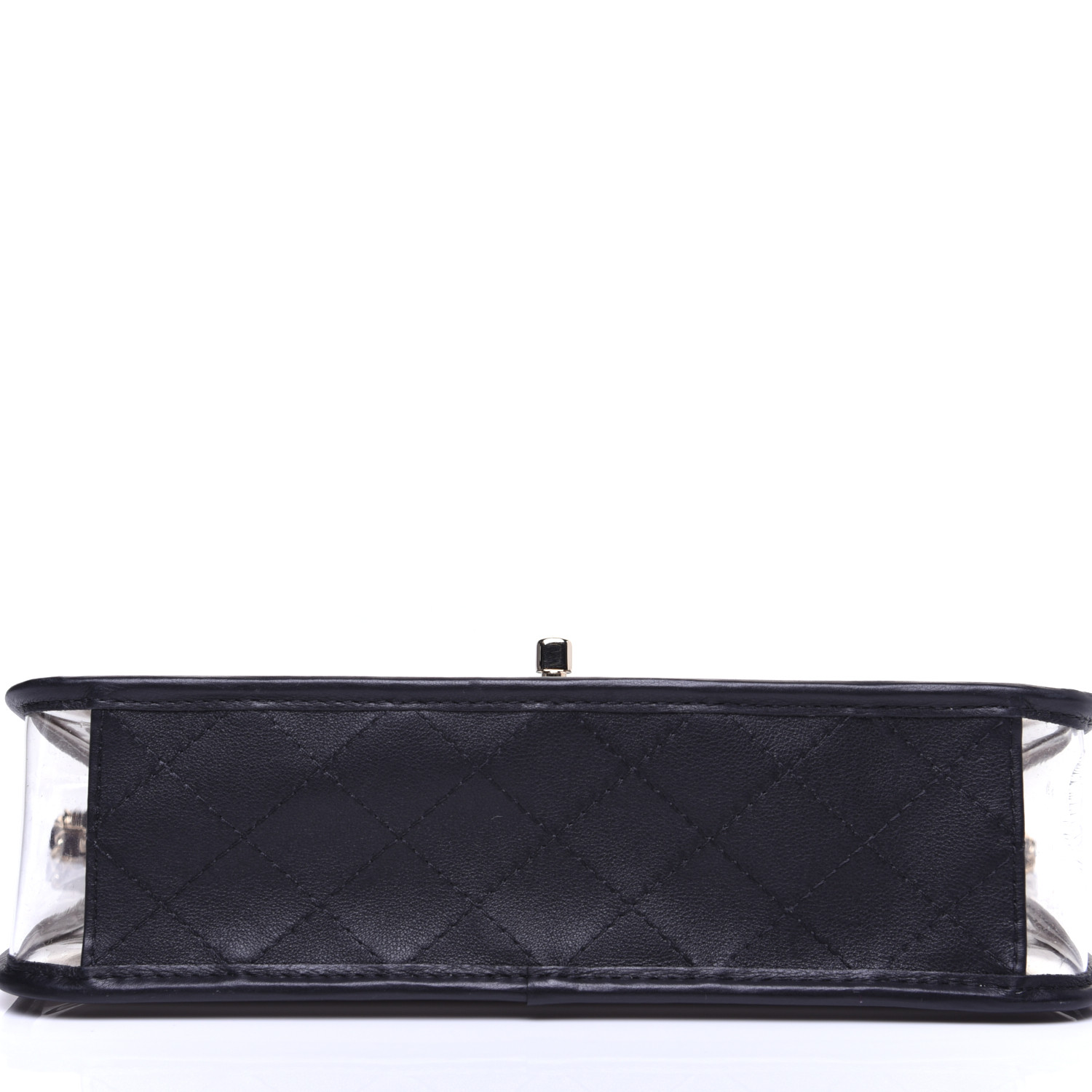 CHANEL Lambskin PVC Medium Coco Sand Flap Black