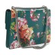 GUCCI Calfskin Medium Dionysus Blooms Print Shoulder Bag Emerald