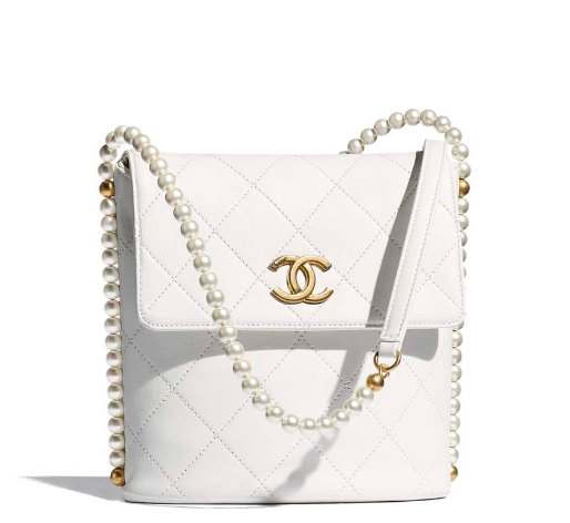 1chanel Small Hobo Bag white