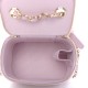 1CHANEL Caviar Quilted Mini Vanity Case With Chain Light Pink