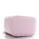 1CHANEL Caviar Quilted Mini Vanity Case With Chain Light Pink