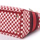 1DIOR Canvas Medium DiorAmour Dots Lady D-Lite Red