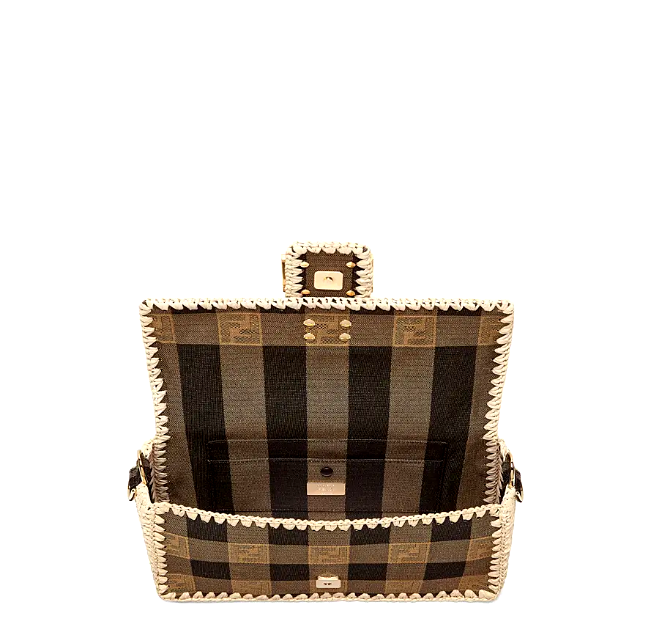 FENDI 1BAGUETTE Brown fabric bag