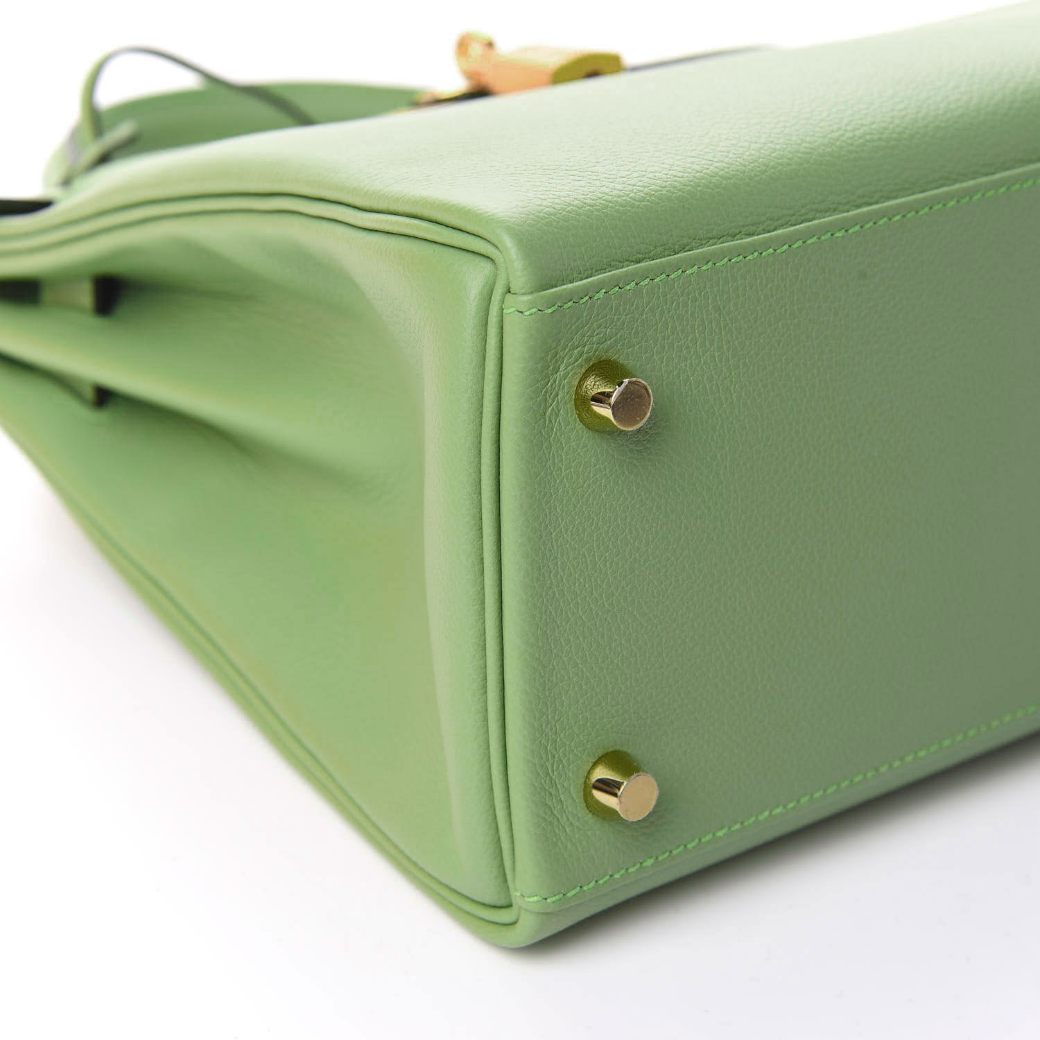 HERMES Evercolor Kelly Retourne Vert Criquet