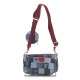 LOUIS VUITTON Denim Damier Monogram Patchwork Multi Pochette Accessories Blue Rouge