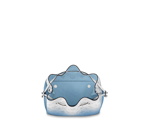 1Louis Vuitton Monogram perforated calfskin BELLA handbag gradient blue