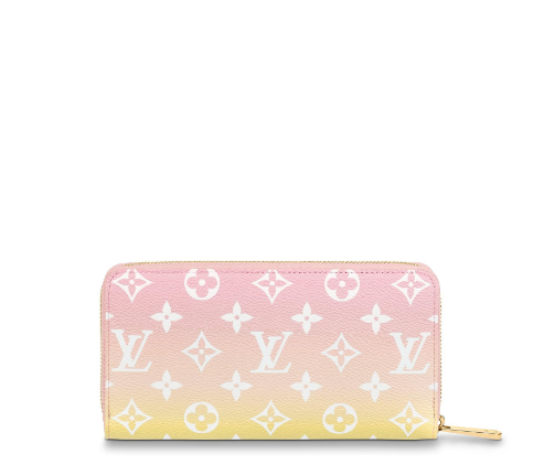 LOUIS VUITTON ICONIC MONOGRAM CANVAS ZIP WALLET GRADIENT Pink