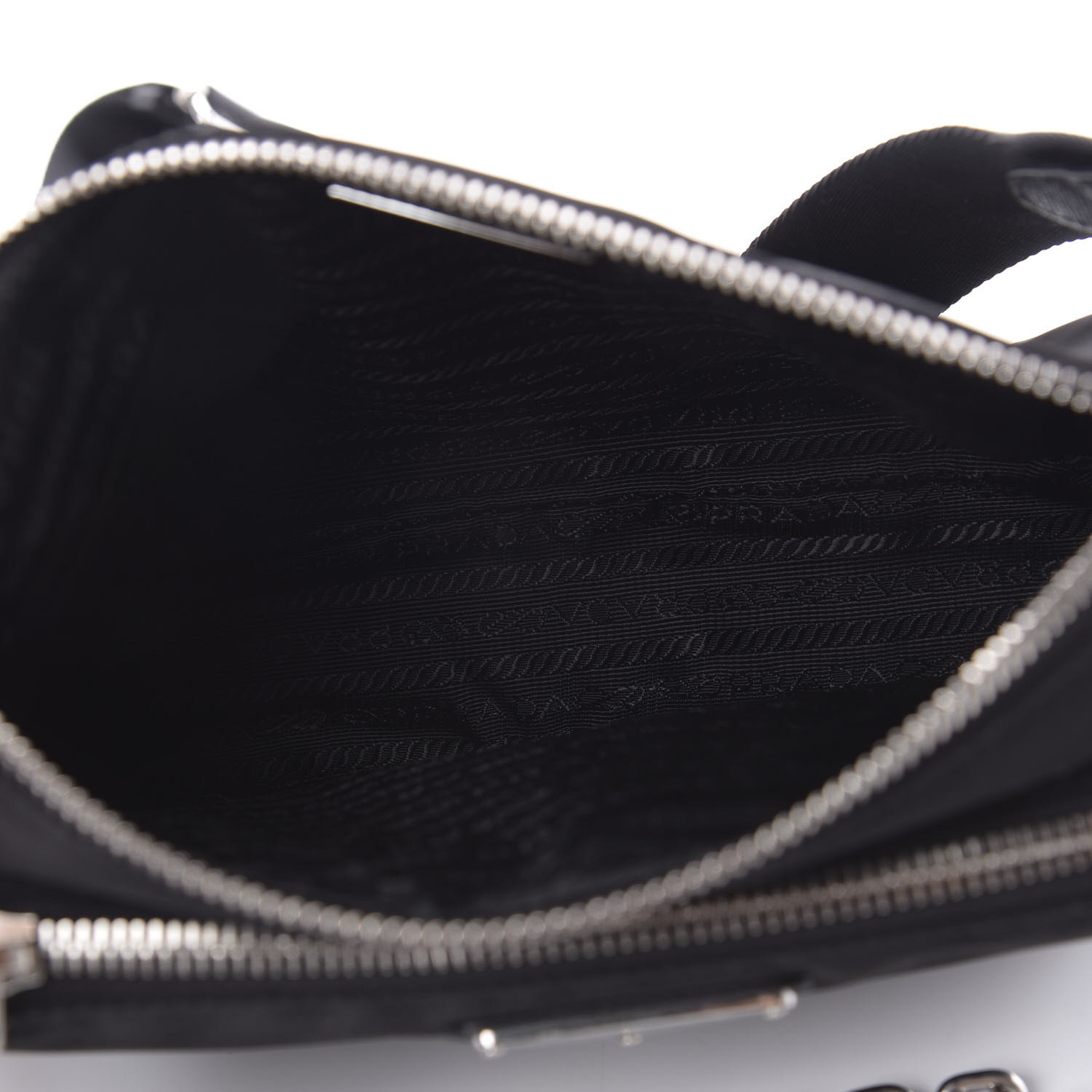 PRADA Nylon Tessuto Shoulder Bag Black